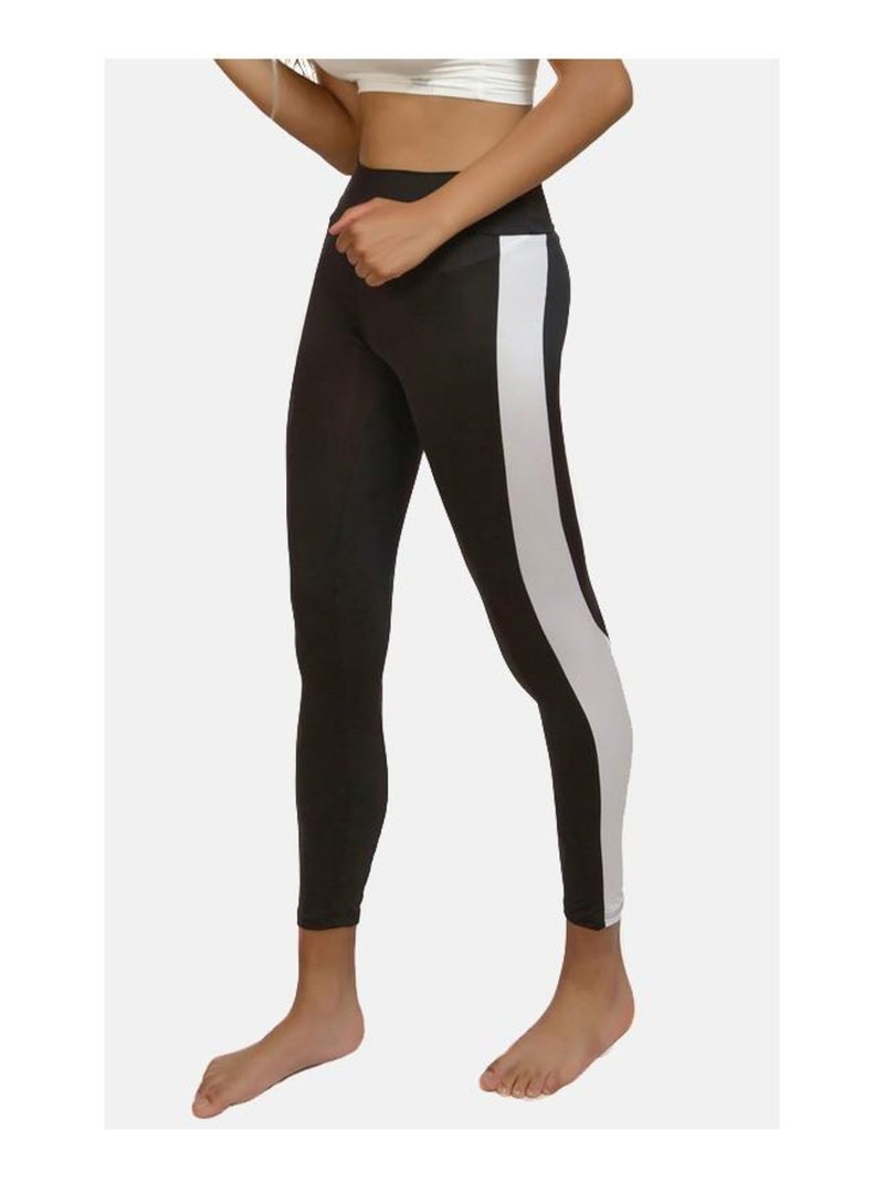 Legging Femme Fitness Taille haute, Flow Noir Noir - Kiabi