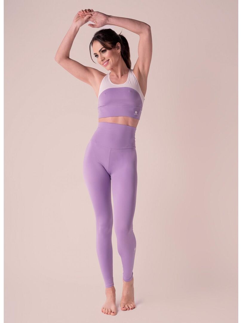 Legging Femme Fitness Taille haute, Flow - Violet clair - Kiabi - 59.95€