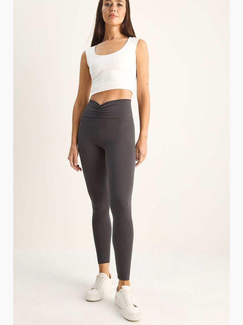 Legging femme lucci Gris Noir - Kiabi