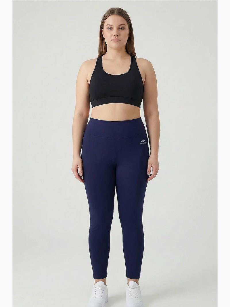 Legging femme taille haute ajusté tommy Bleu marine - Kiabi