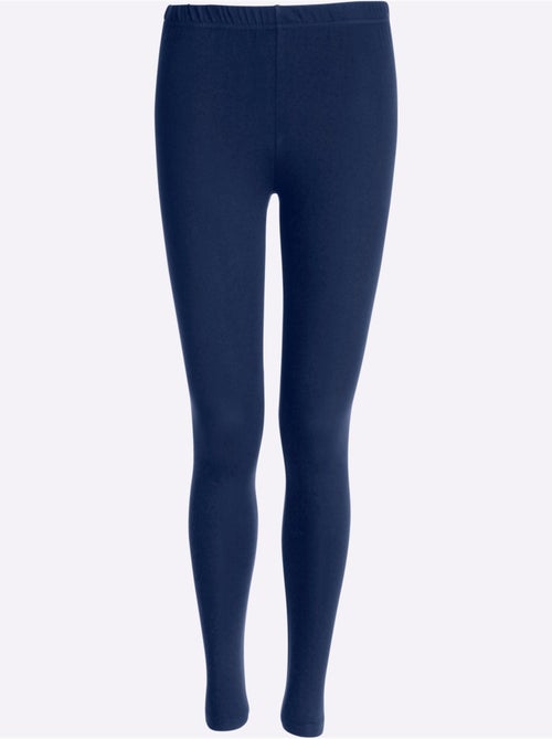Legging femme uni à ceinture élastique et taille ajustée - Taille standard - Moda Vilona - Kiabi