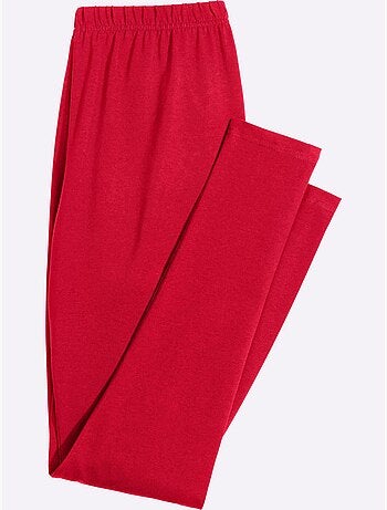 Legging femme uni avec ceinture élastique et coupe ajustée - Taille standard - Moda Vilona