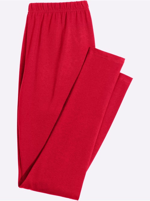 Legging femme uni à ceinture élastique et très confortable - Taille standard - Moda Vilona - Kiabi