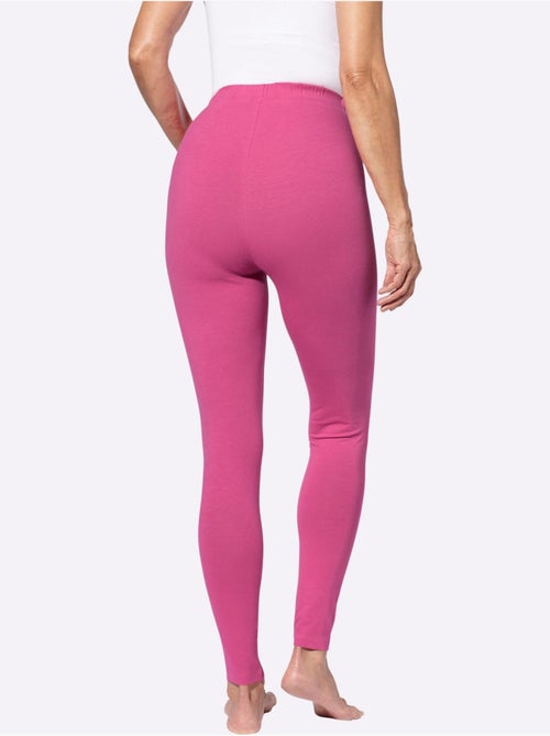 Legging femme uni avec ceinture élastique et manches trois-quarts - Taille standard - Moda Vilona - Kiabi