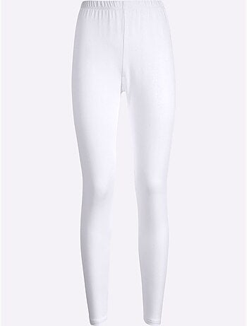 Legging femme uni avec ceinture élastique et coupe ajustée - Taille standard - Moda Vilona