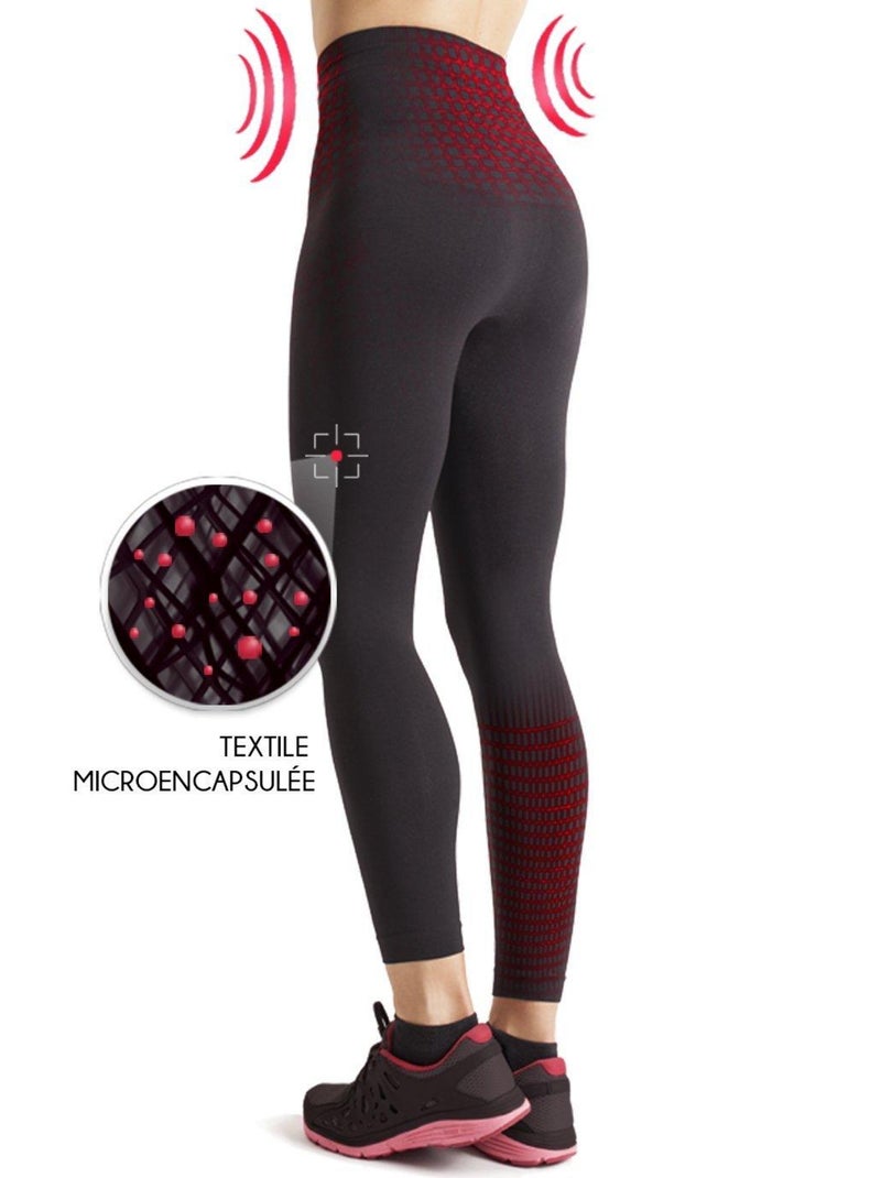 LEGGING FIT ACTIVE GAINANT MINCEUR Noir - Kiabi