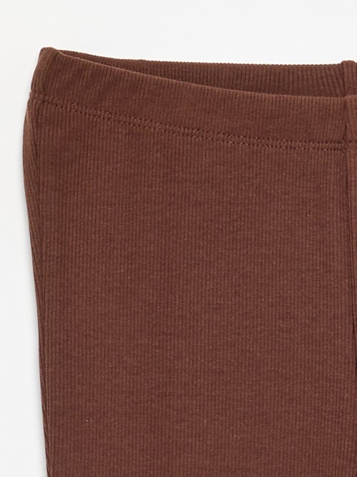 Legging flare en maille côtelée - Kiabi