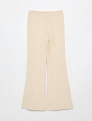 Legging flare en rib