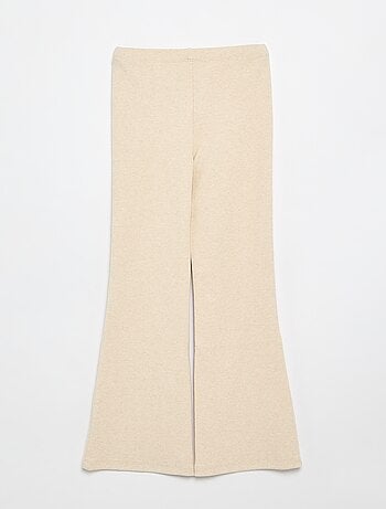 Legging flare en rib