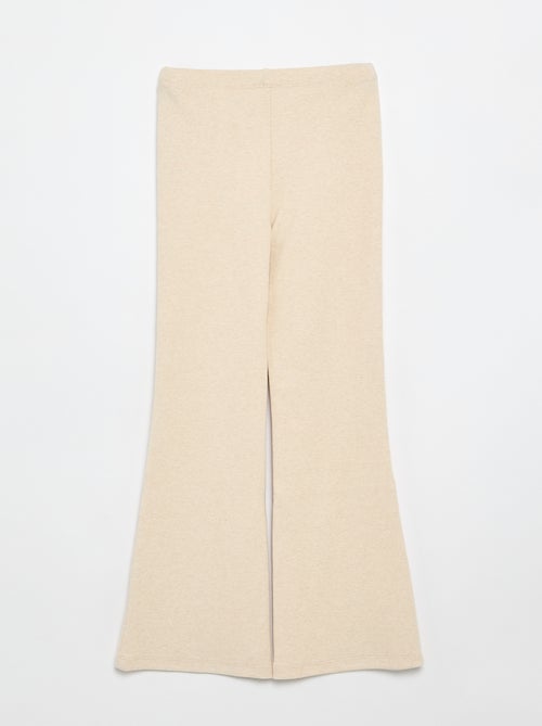 Legging flare en rib - Kiabi