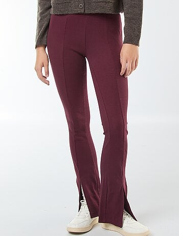 Legging flare en rib