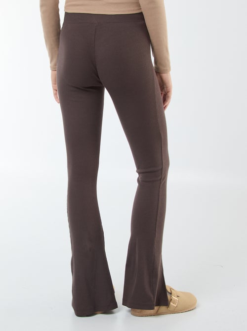 Legging flare en rib - Kiabi