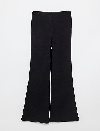 Legging flare en rib