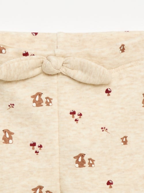 Legging fourré en molleton avec nœud - Kiabi