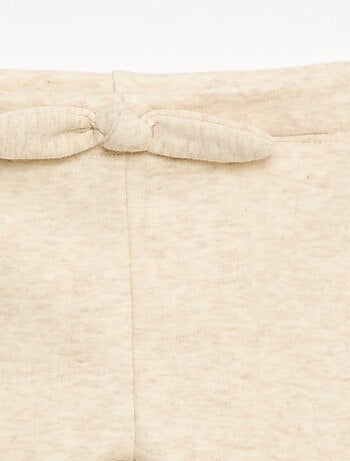 Legging fourré en molleton avec nœud