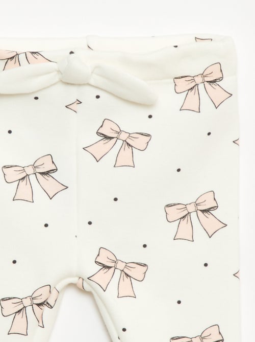 Legging fourré en molleton avec nœud - Kiabi
