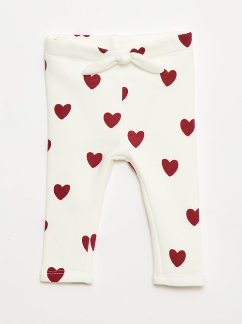Legging fourré en molleton avec nœud - Kiabi