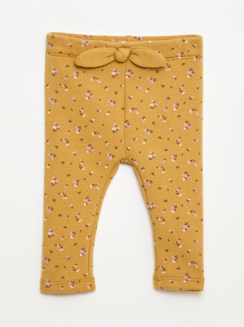 Legging fourré en molleton avec nœud - Kiabi