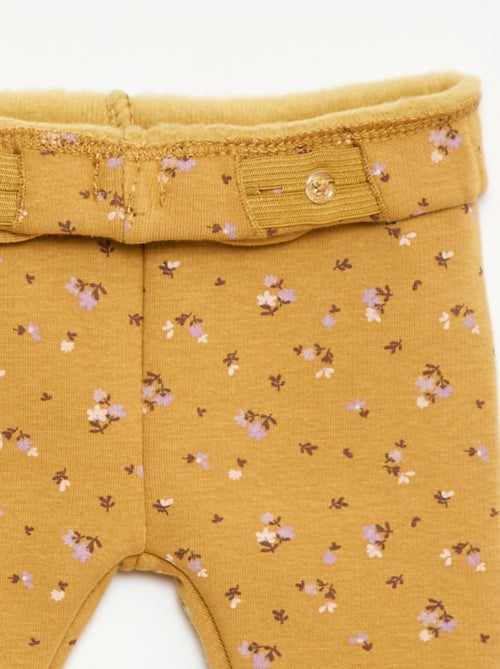 Legging fourré en molleton avec nœud - Kiabi