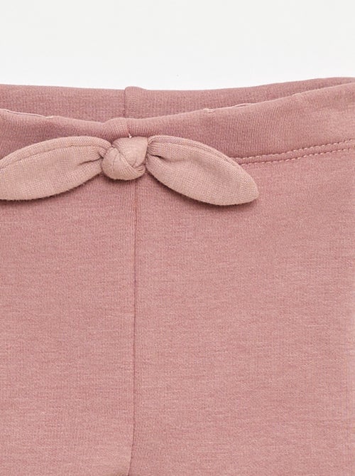 Legging fourré en molleton avec nœud - Kiabi