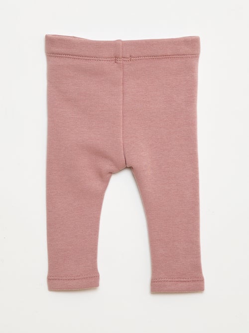 Legging fourré en molleton avec nœud - Kiabi