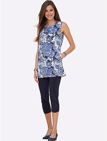 Legging Fronces Au Bas Des Jambes - Taille Standard - Moda Vilona