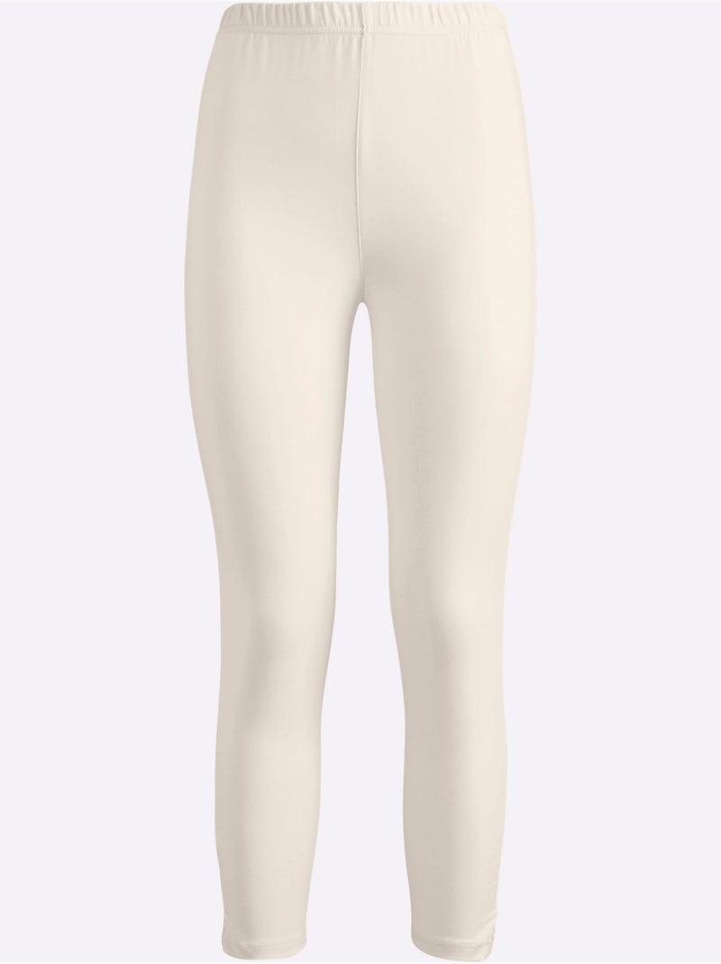 Legging Fronces Au Bas Des Jambes - Taille Standard - Moda Vilona Ecru - Kiabi