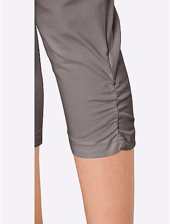 Legging Fronces Au Bas Des Jambes - Taille Standard - Moda Vilona