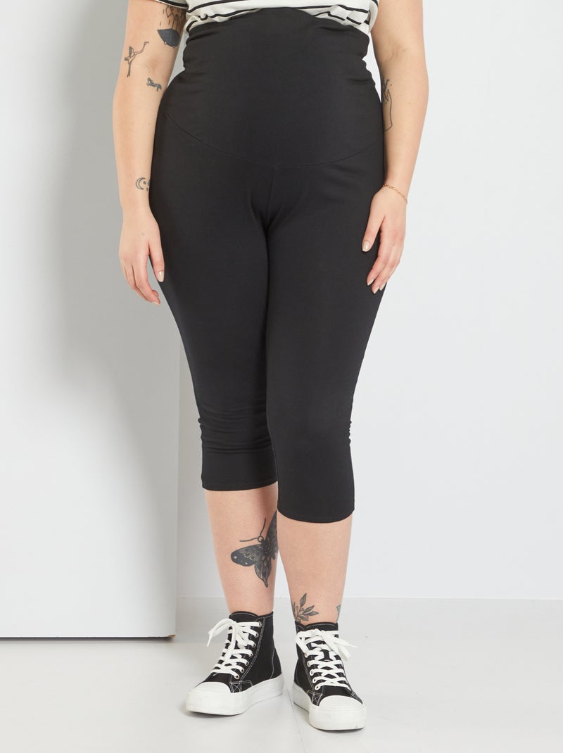 Legging grossesse court noir - Kiabi