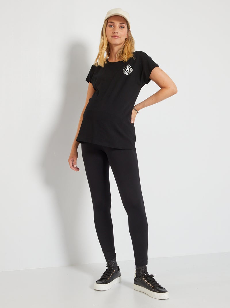Legging grossesse de sport noir - Kiabi