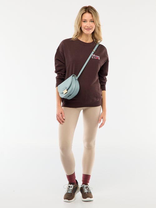 Legging grossesse long en jersey uni - Kiabi