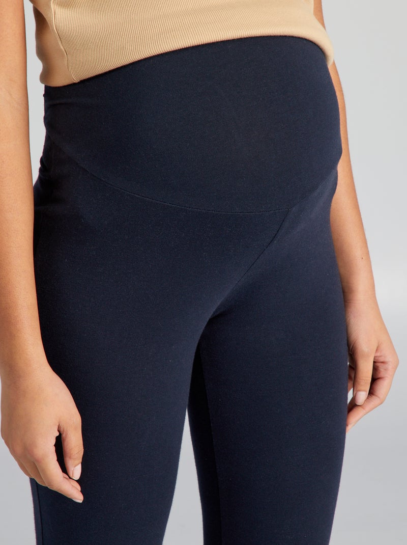 Legging grossesse long en jersey uni Bleu - Kiabi