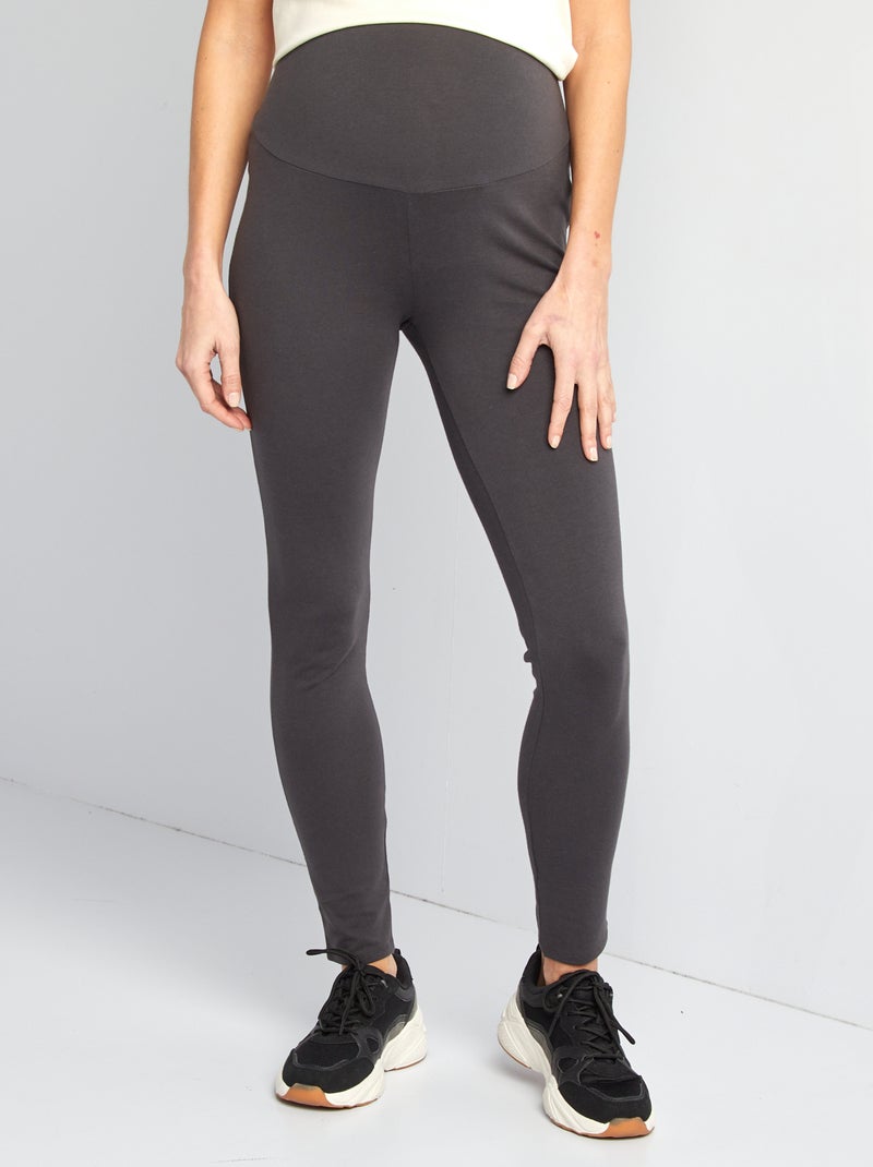Legging grossesse long en jersey uni gris foncé - Kiabi