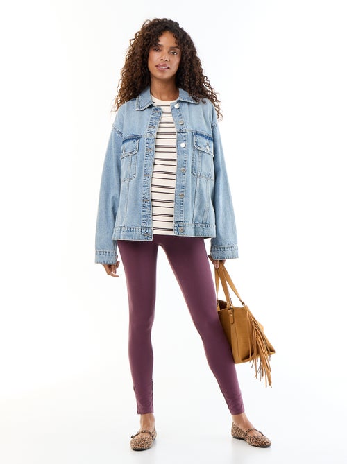 Legging grossesse long en jersey uni - Kiabi Legging grossesse long en jersey uni - Kiabi