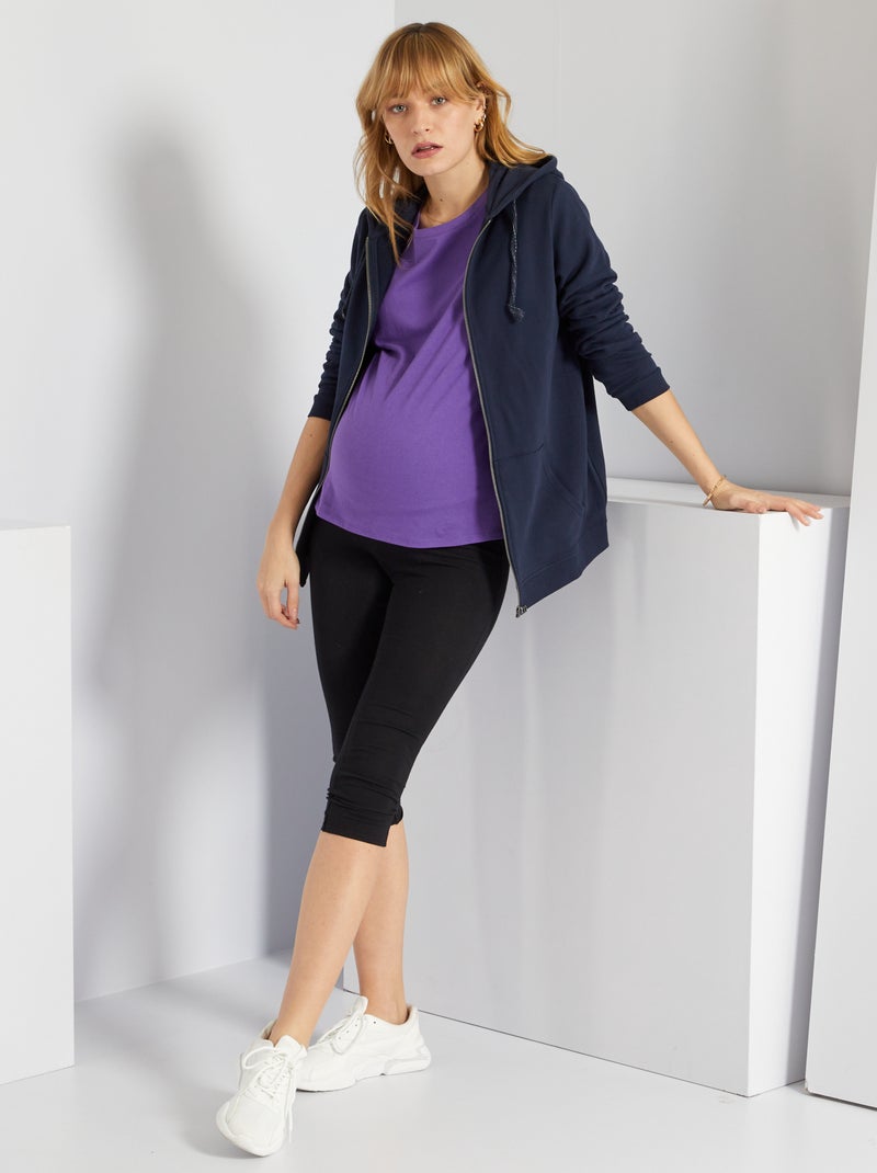 Legging grossesse taille élastique noir - Kiabi