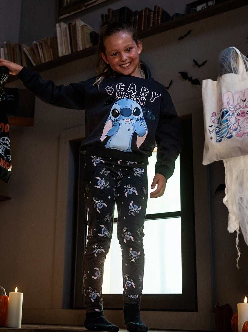 Legging 'Halloween' 'Disney' 'Stitch' Noir - Kiabi