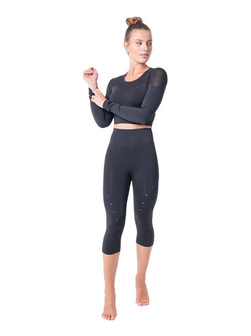 Legging + haut Femme sans coutures Fibre Emana Taille haute, Namaste - Kiabi