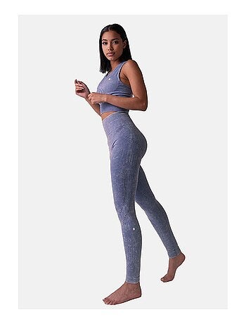 Legging + haut Femme sans coutures Fibre Emana Taille haute, Stone