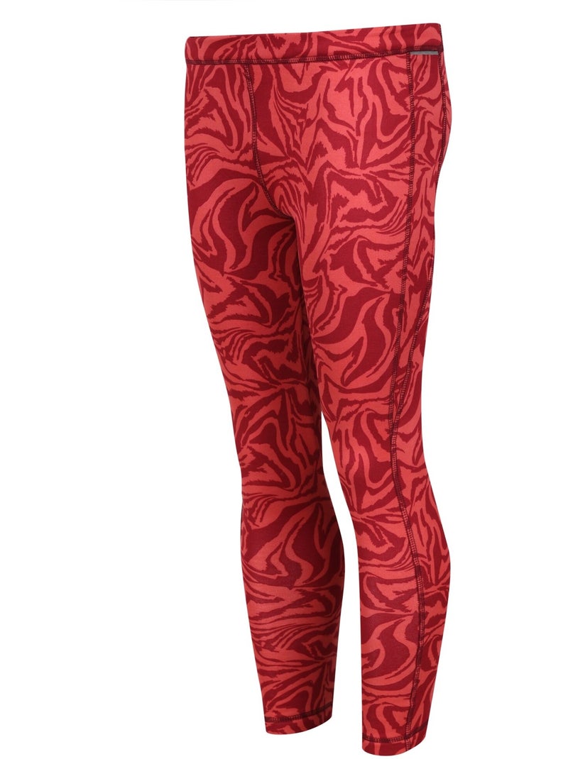 Legging hiver motif/style imprimé zèbre barlia - regatta Rose parme - Kiabi