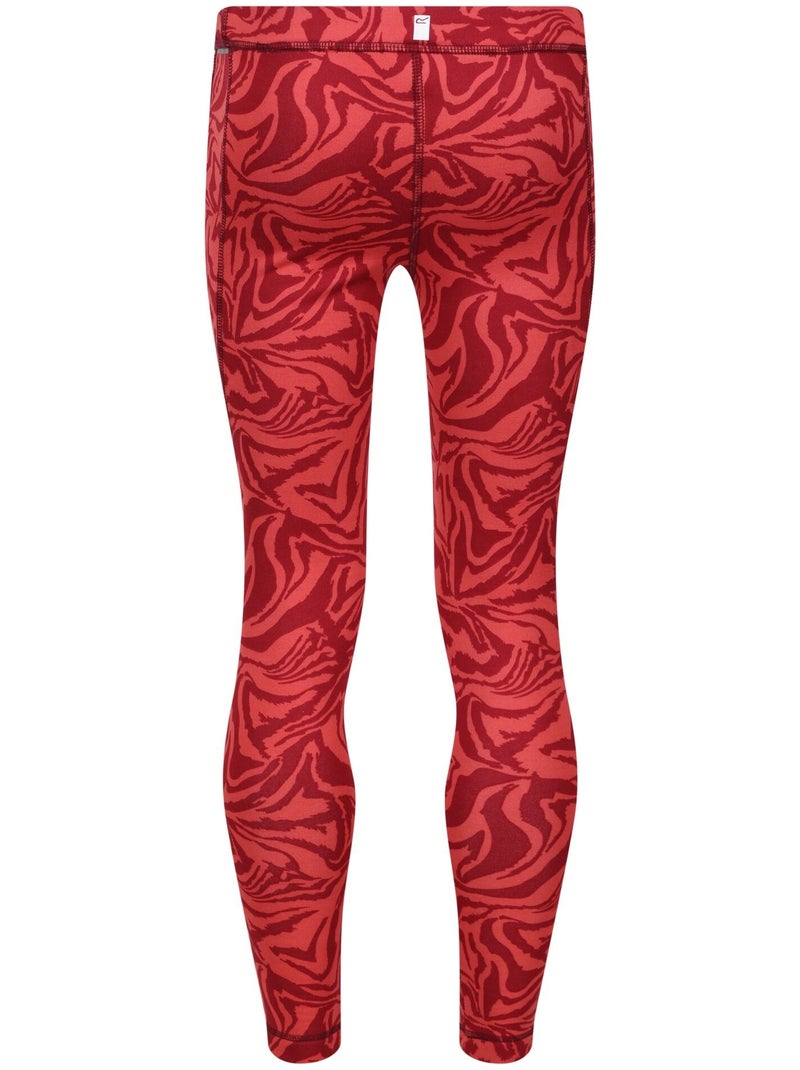 Legging hiver motif/style imprimé zèbre barlia - regatta Rose parme - Kiabi