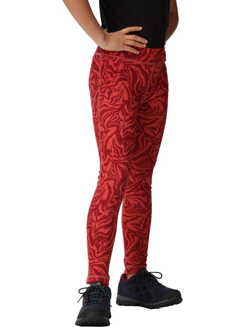 Legging hiver motif/style imprimé zèbre barlia - regatta Rose parme - Kiabi