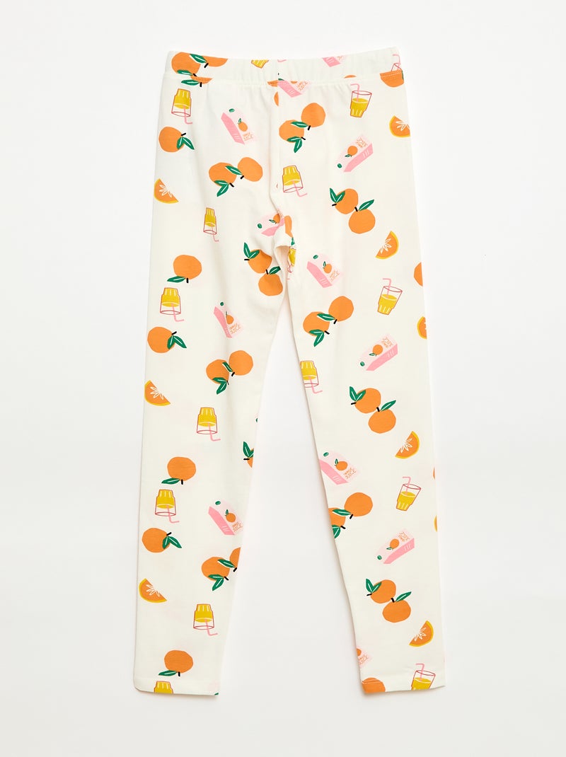 Legging imprimé - Grafik Edition Blanc - Kiabi