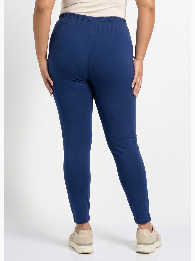 Legging imprimé ceinture élastiquée - Afibel Bleu marine - Kiabi