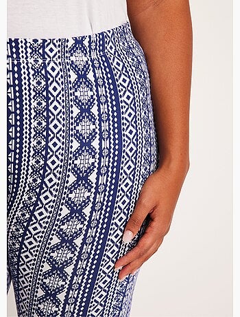 Legging imprimé ceinture élastiquée - Afibel