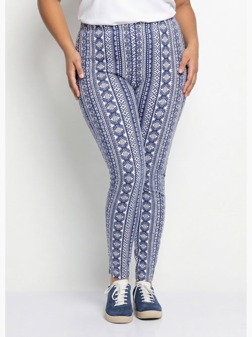 Legging imprimé ceinture élastiquée - Afibel - Kiabi