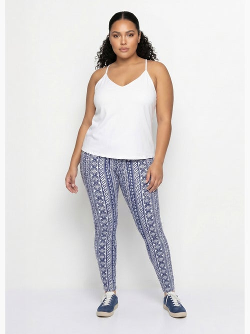 Legging imprimé ceinture élastiquée - Afibel - Kiabi