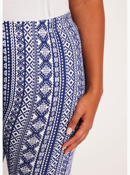 Legging imprimé ceinture élastiquée - Afibel - Kiabi