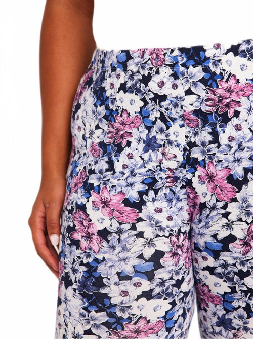 Legging imprimé ceinture élastiquée - Kiabi