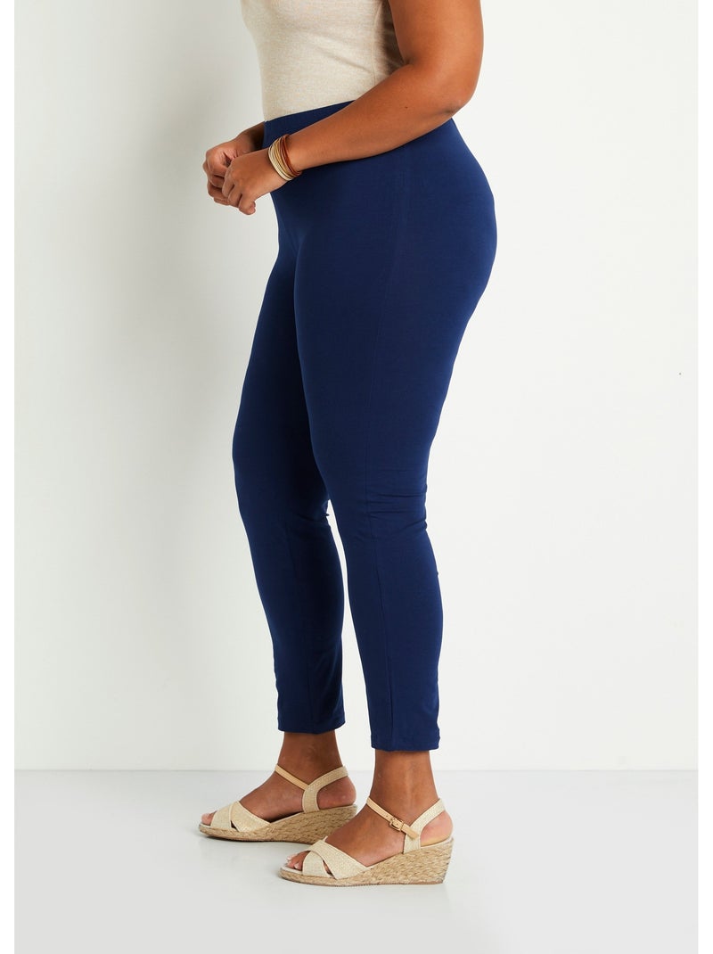 Legging imprimé ceinture élastiquée Bleu - Kiabi