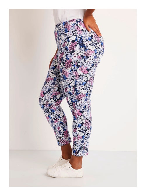 Legging imprimé ceinture élastiquée - Kiabi